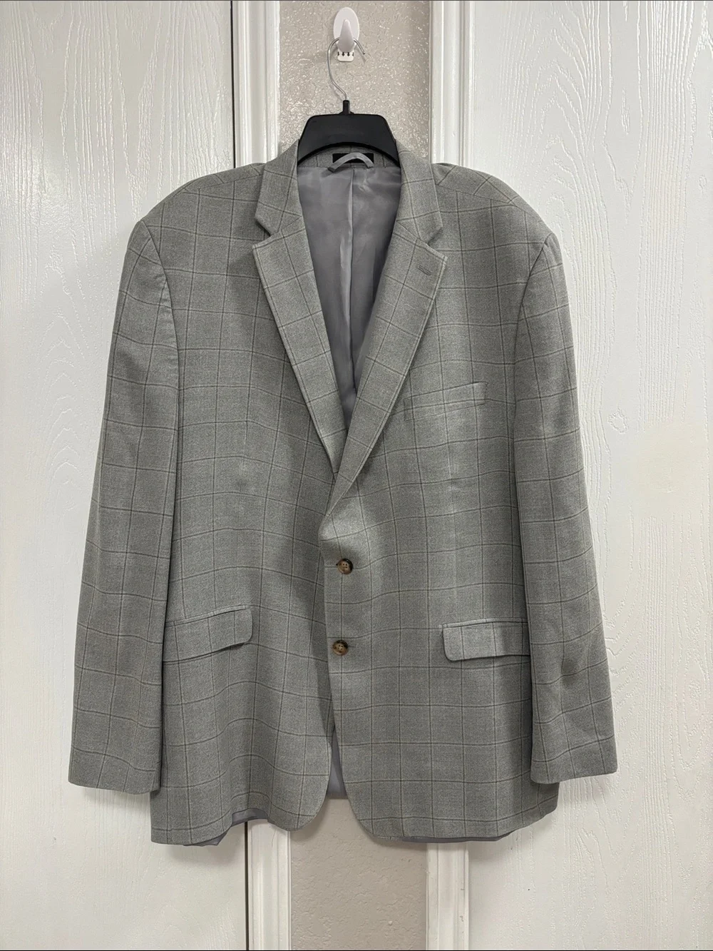 Lauren Ralph Lauren Gray Windowpane Blazer